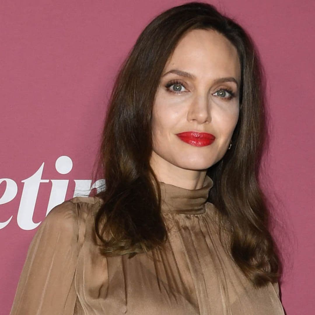 El revelador cambio de maquillaje de Angelina Jolie
