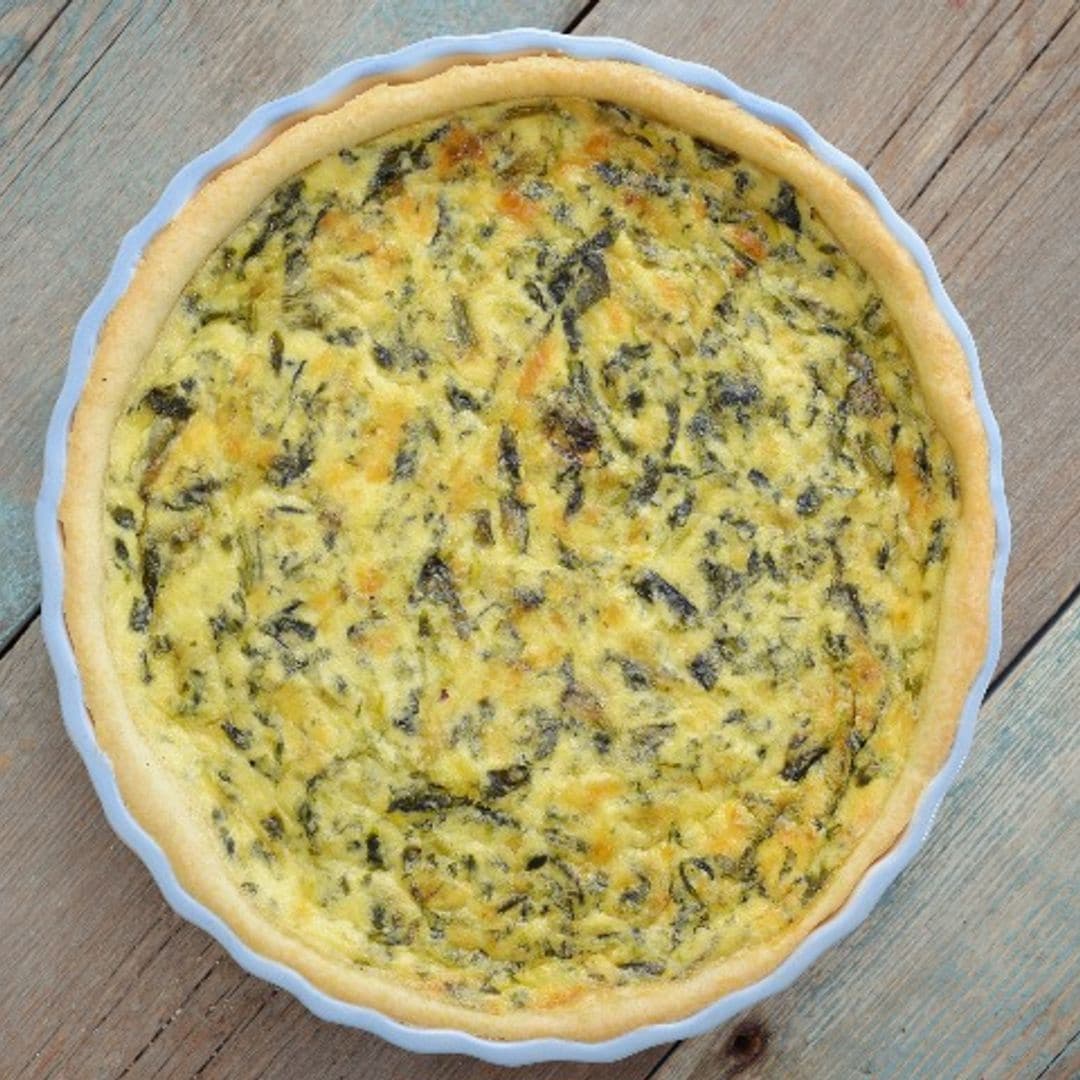 'Quiche' de espinacas con queso