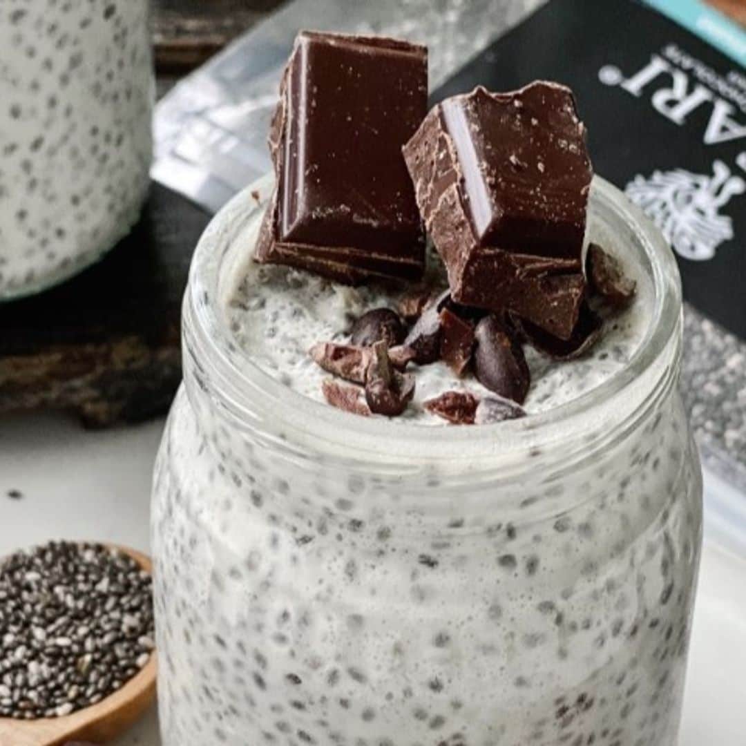 Pudin de chía y chocolate negro