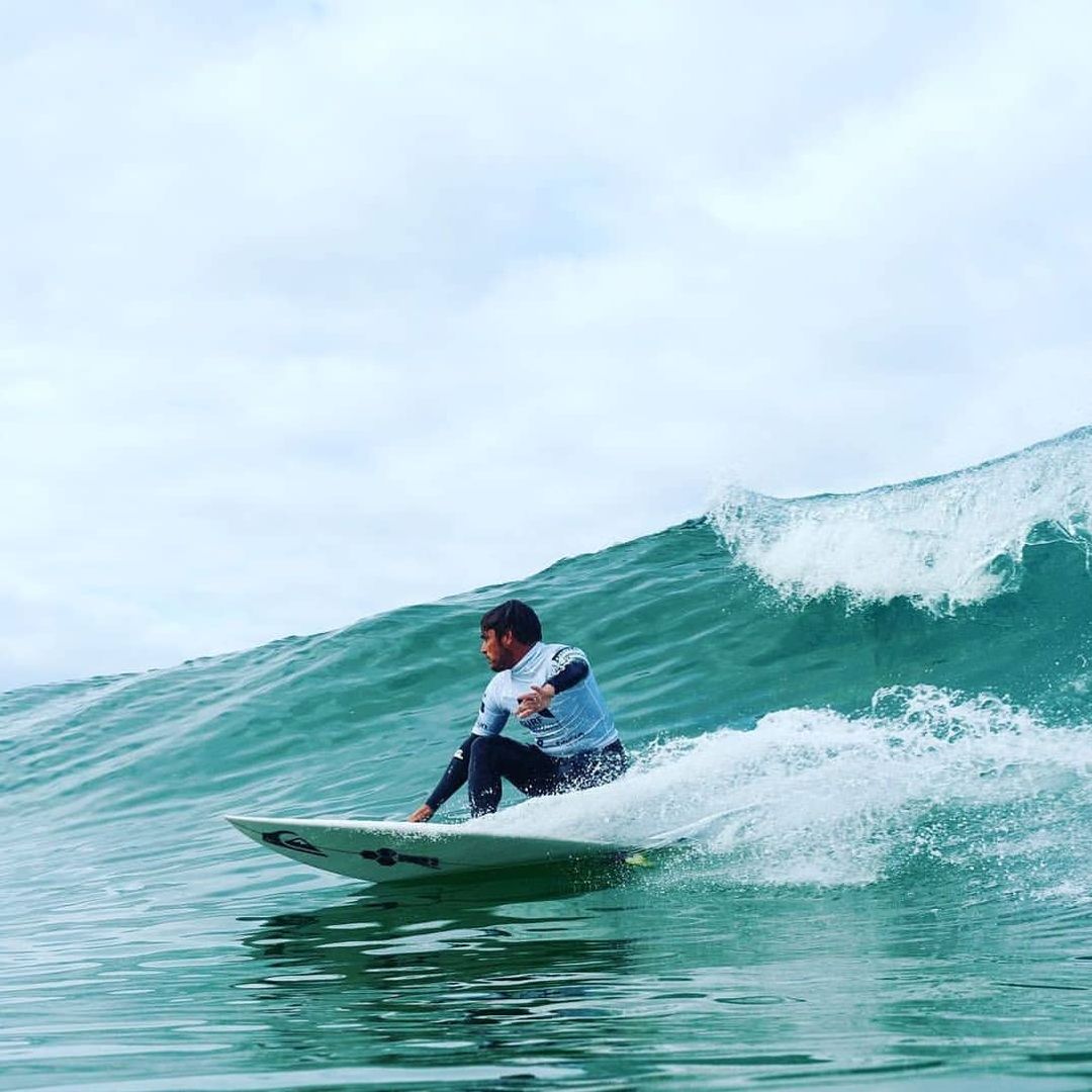 Surfista en Anglet, Francia