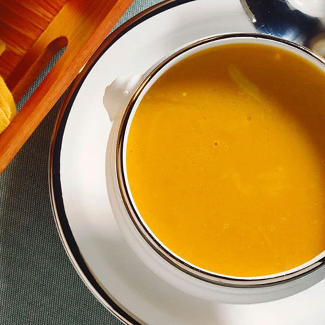 Crema de calabaza con hojaldre