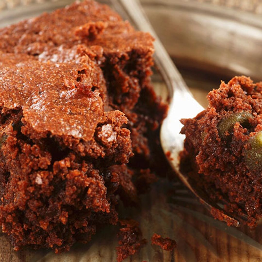 'Brownie' de chocolate y pistacho