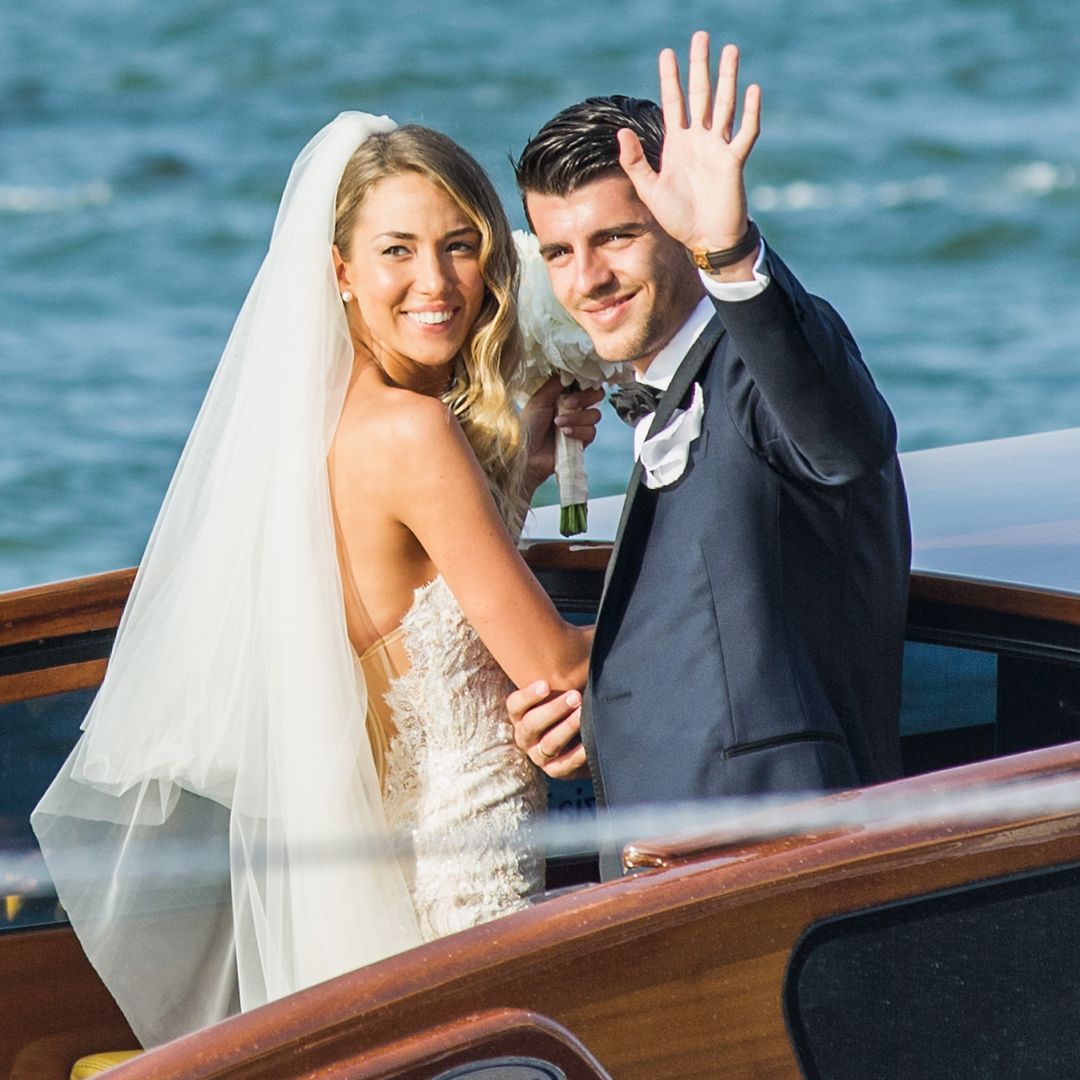 El día que Alice Campello y Álvaro Morata se casaron en Venecia: un vestido de novia italiano, 400 invitados y una canción inédita de Taburete