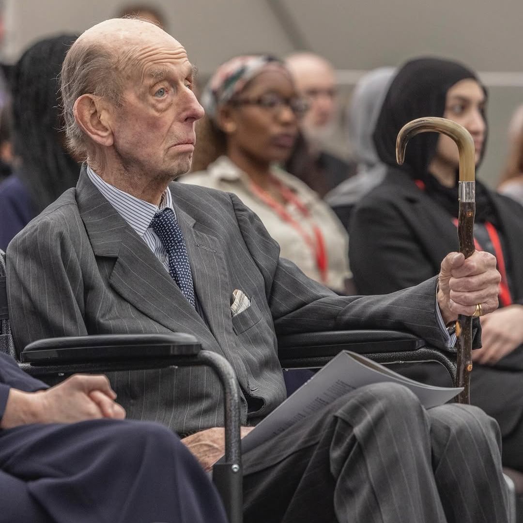 La imagen del duque Kent, fiel a la Corona británica pese a sus 90 años y la pérdida de su mujer