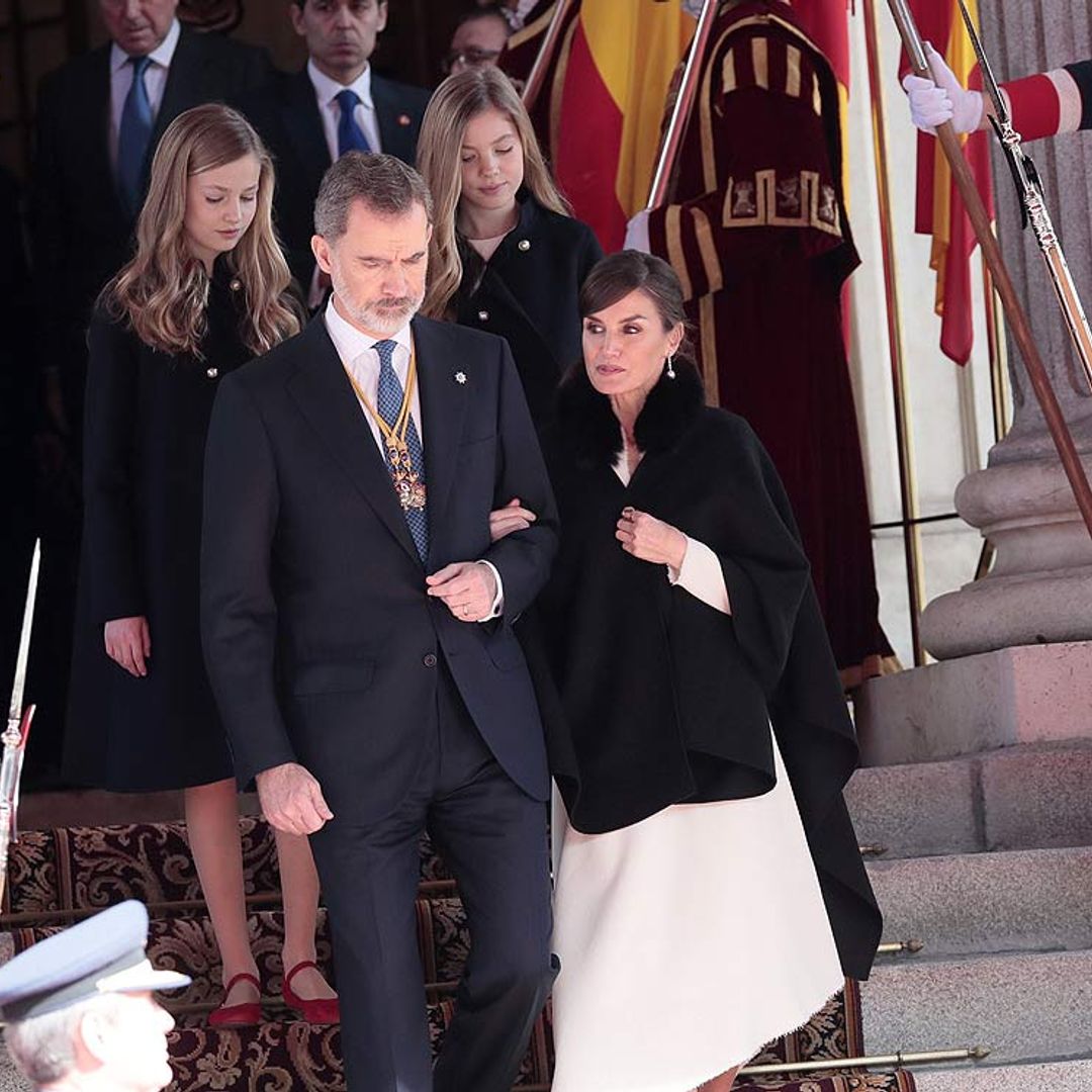 Los mejores momentos de los Reyes y sus hijas en la sesión de apertura de las Cortes