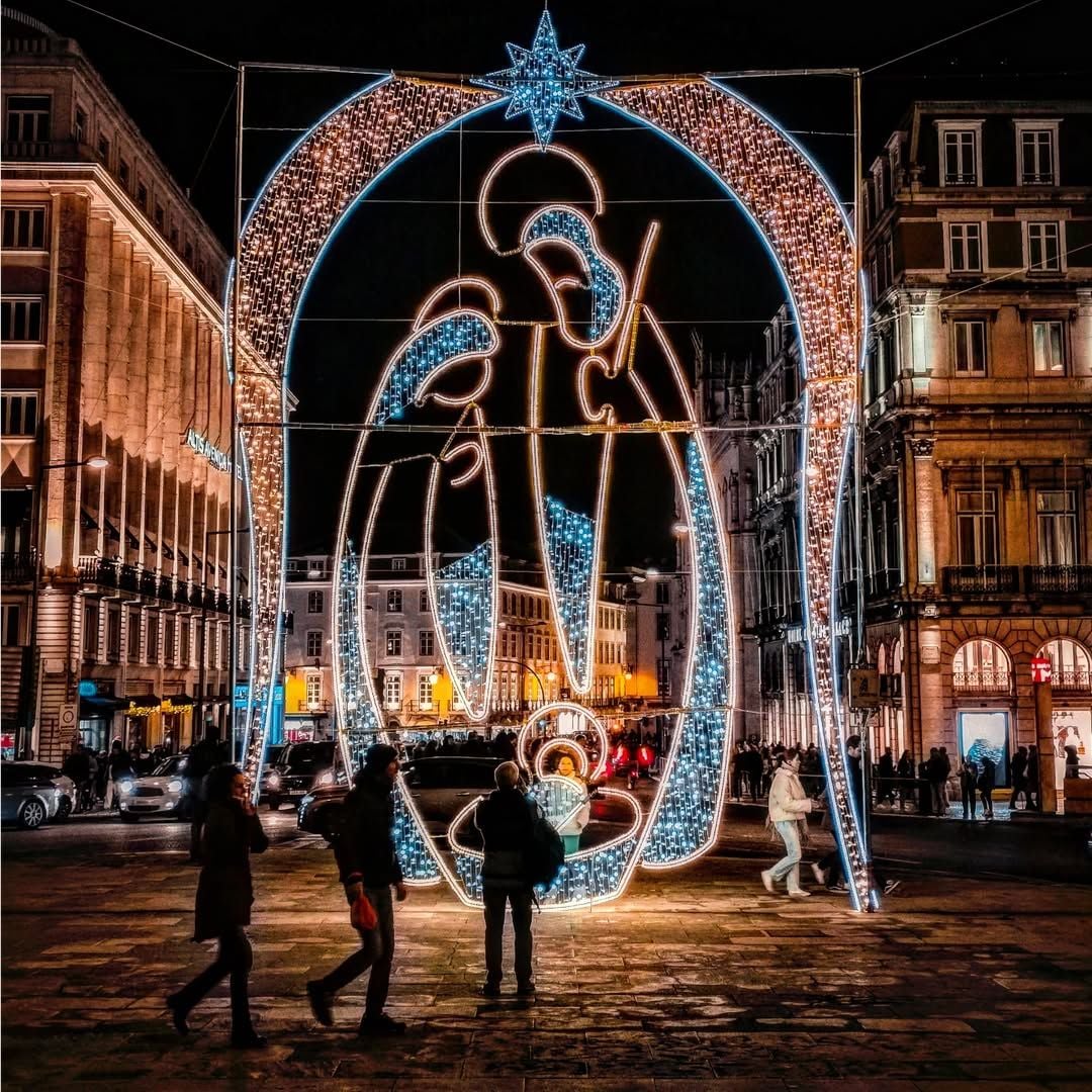 Iluminación navideña en Lisboa