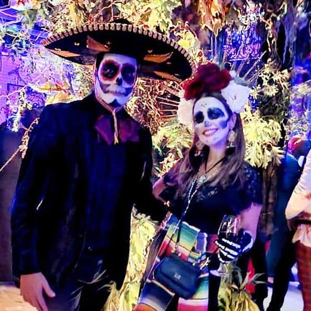 ¡Una noche terrorífica! Paula Echevarría y Miguel Torres, irreconocibles en una fiesta de Halloween