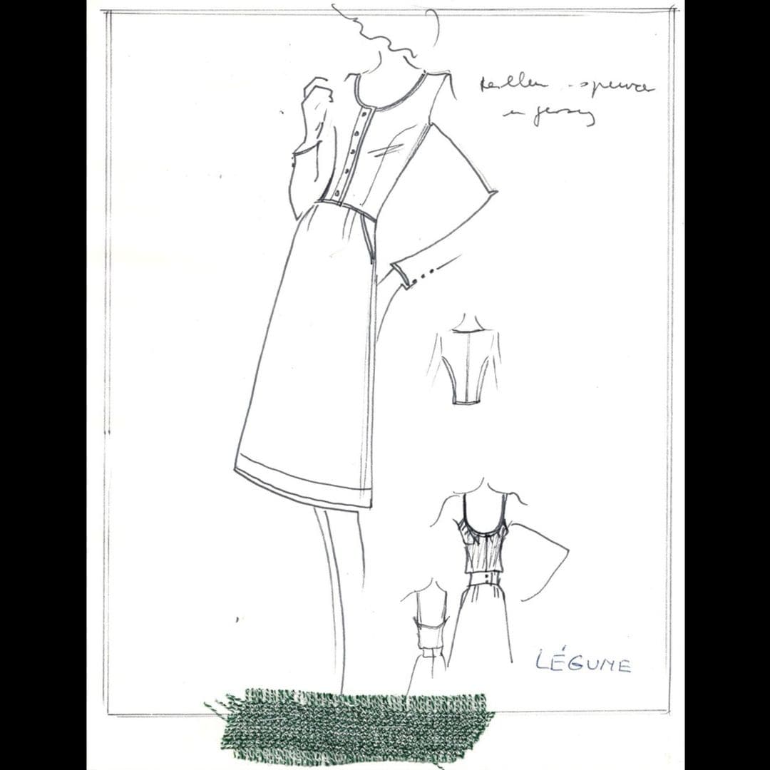 El diseñador prefería los bocetos.