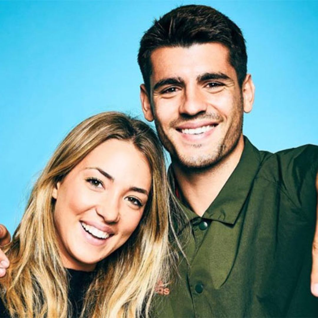 Álvaro Morata y Alice Campello reciben los primeros regalos para su bebé