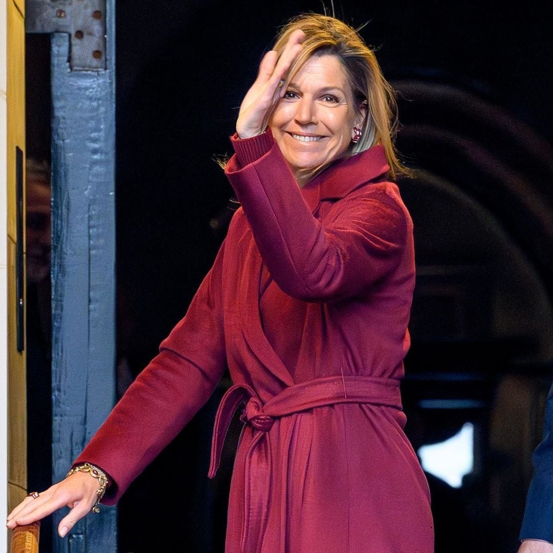 Máxima de Holanda más minimal que nunca: sin maquillaje ni tocado en su primera aparición de 2026