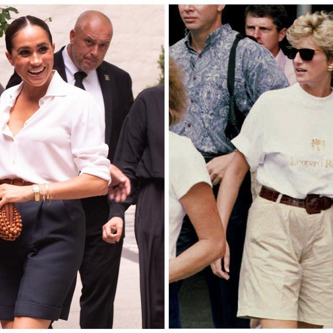 Meghan Markle se inspira en la princesa Diana para lucir unas bermudas de la forma más elegante
