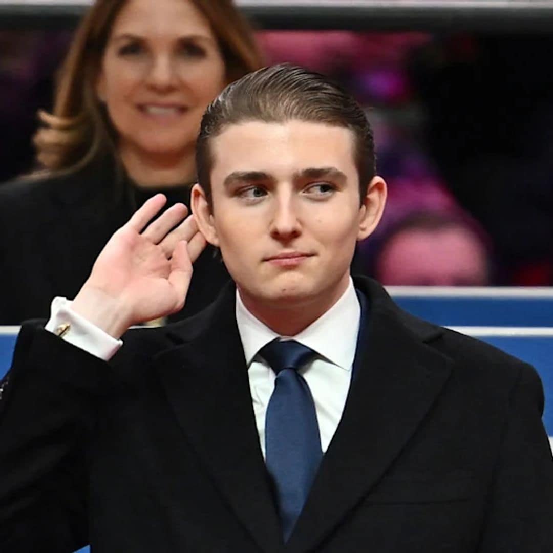 Barron Trump sorprende con un estilo universitario que rompe drásticamente con su imagen formal