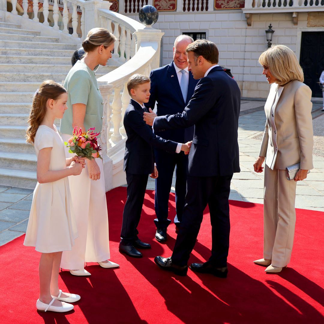 Jacques y Gabriella de Mónaco, inesperados protagonistas en la histórica visita de los Macron al Principado