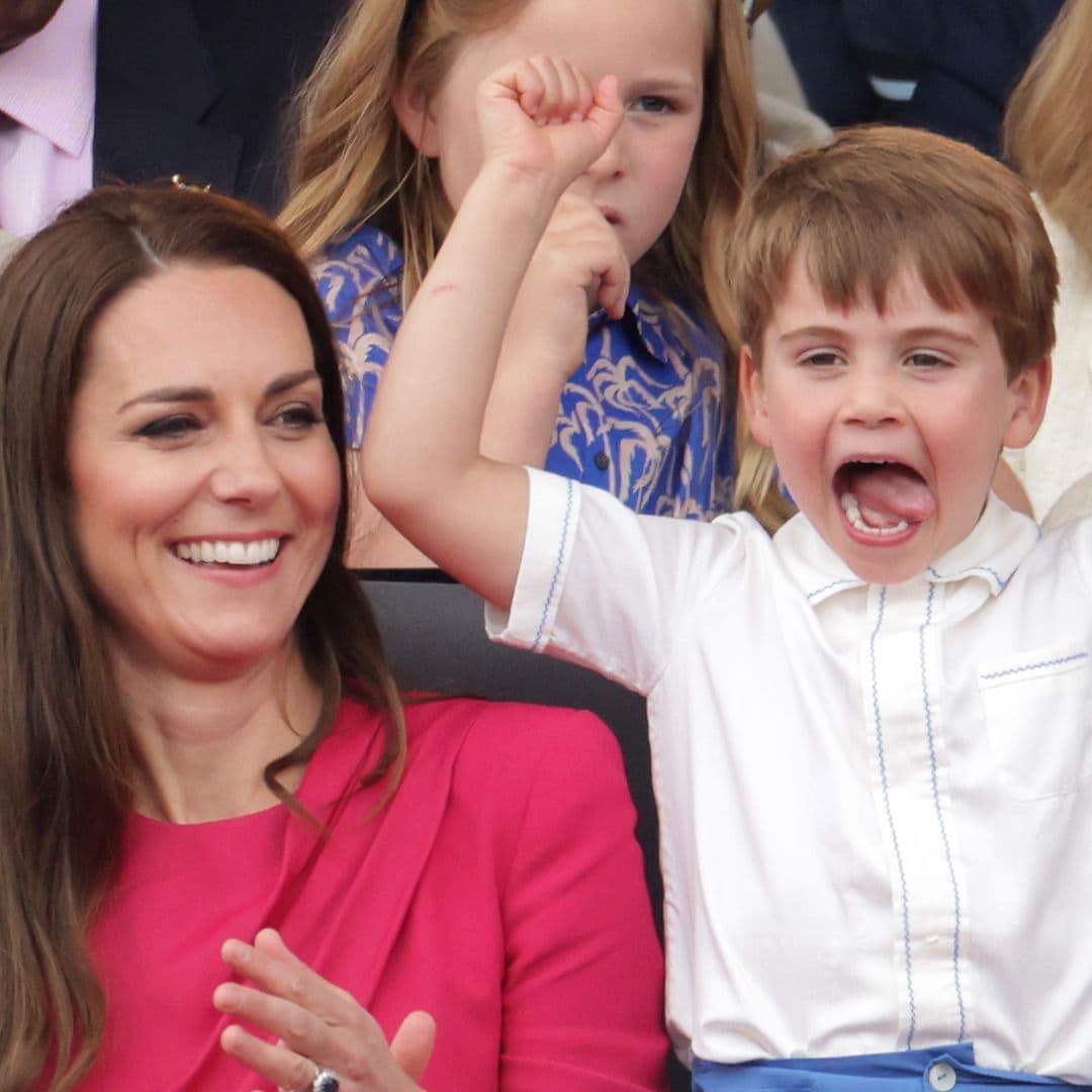 La magistral jugada de la princesa Kate para dejar que el lado más pillo del príncipe Louis 'brille' en público