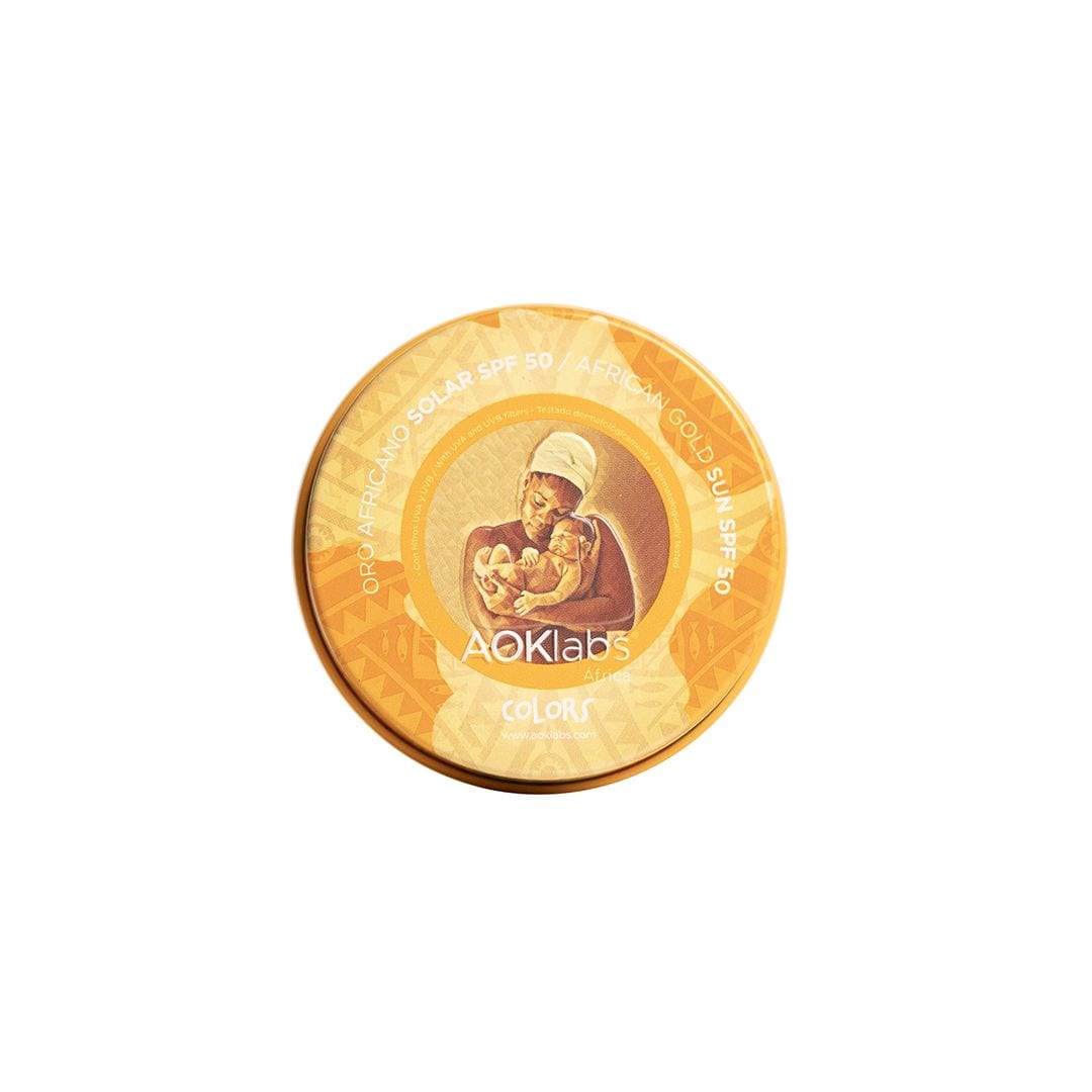 Oro Africano Colors Solar, de AOKlabs (19,95 euros), con manteca de karité 100% pura, filtros físicos como Óxido de Zinc o Dióxido de Titanio y filtros químicos, ofrece protección solar 50 de amplio espectro tanto al rostro como al cabello de medios a puntas como cuidado ultranutritivo. 