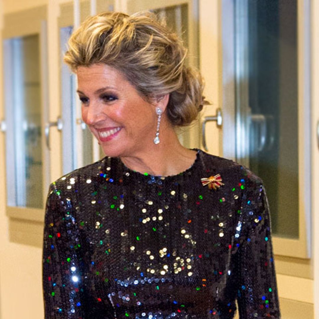 De doña Letizia a Máxima, el vestido 'brilli brilli' al que siempre vuelven las reinas