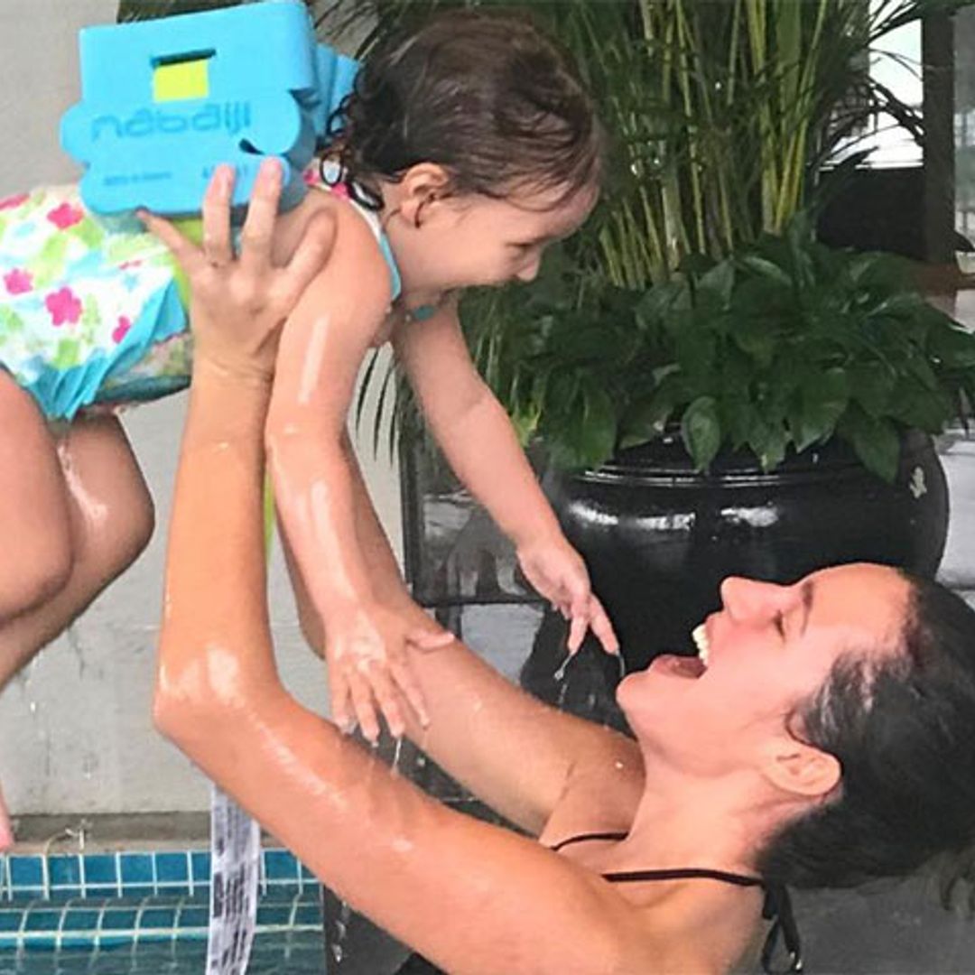 '¡Gol de papá!' El entusiasmo de la hija de Malena Costa al ver marcar a Mario Suárez