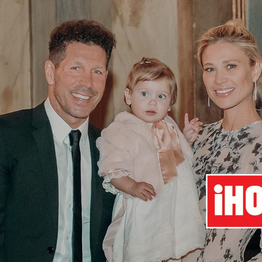 Excepcional reportaje en ¡HOLA!: el bautizo de Valentina, la hija de Carla Pereyra y Diego Simeone
