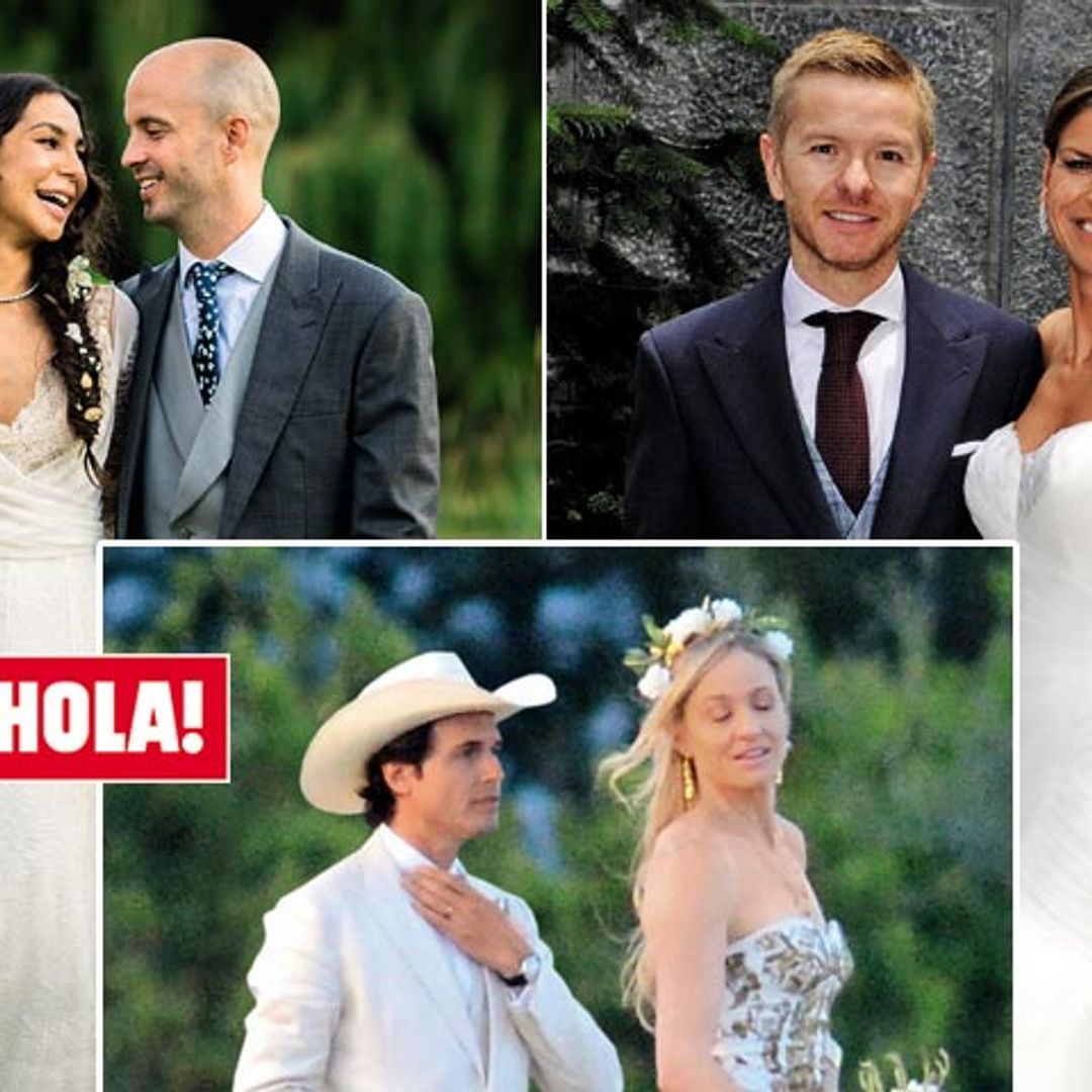 En ¡HOLA!, las bodas del verano: la famosa DJ Katy Sainz, el actor Julián González y el millonario Kimbal Musk
