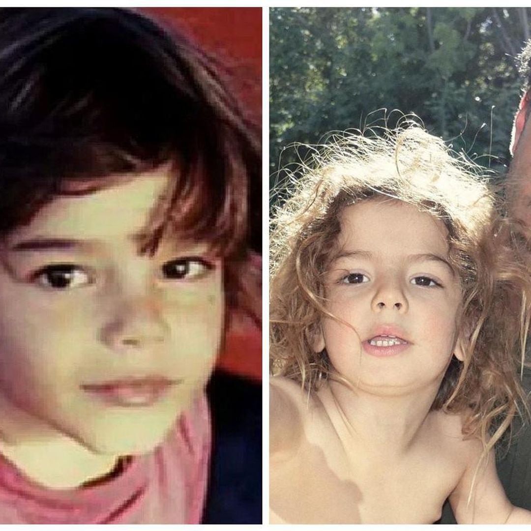 ¡Cómo gotas de agua! Baby Renn es idéntico a Ricky Martin cuando era niño