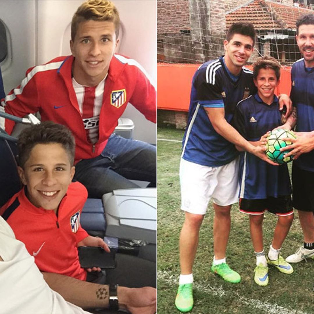 Tres futbolistas y un biberón... ¿Conoces a los hijos de Simeone?