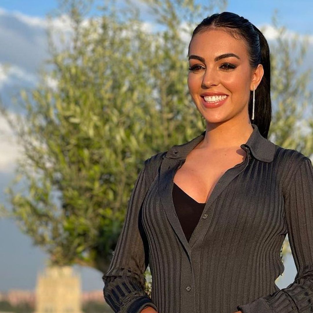 De Madrid al cielo: el espectacular posado de Georgina Rodríguez para apoyar a Cristiano Ronaldo