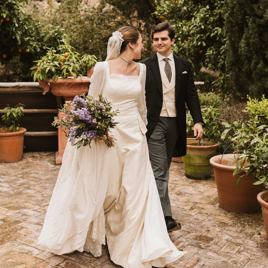 Mariquilla llevó el vestido de novia de su madre y una mantilla antigua en su boda cordobesa, esta es su historia