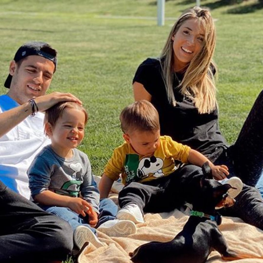 La divertida reacción de los hijos de Alice Campello y Álvaro Morata al ver a su padre jugando por la tele