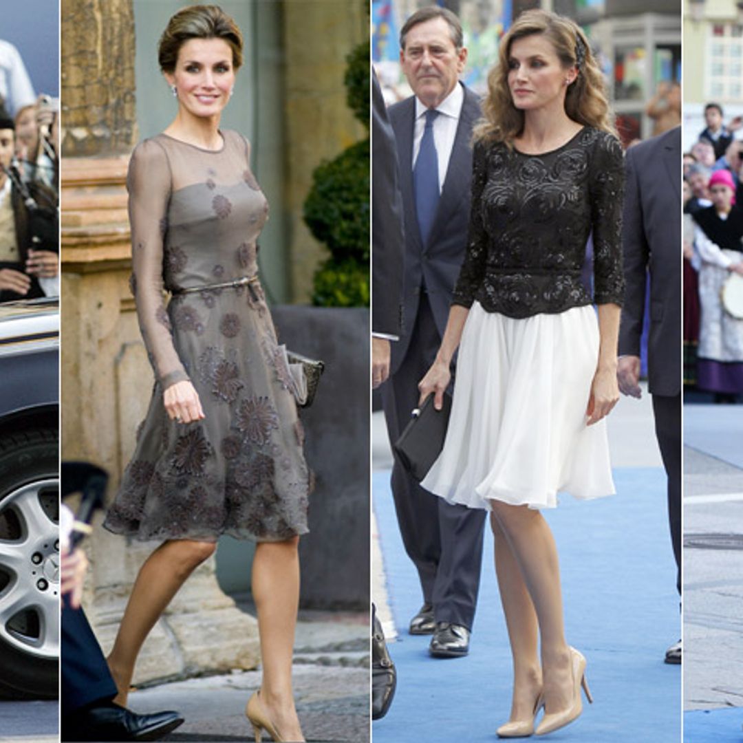 Del 2004 al 2016, todos los ‘looks’ de la Reina sobre la alfombra azul de Oviedo