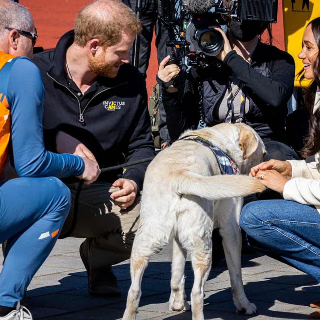 El príncipe Harry y  Meghan Markle adoptan a un perro con un nombre de lo más italiano