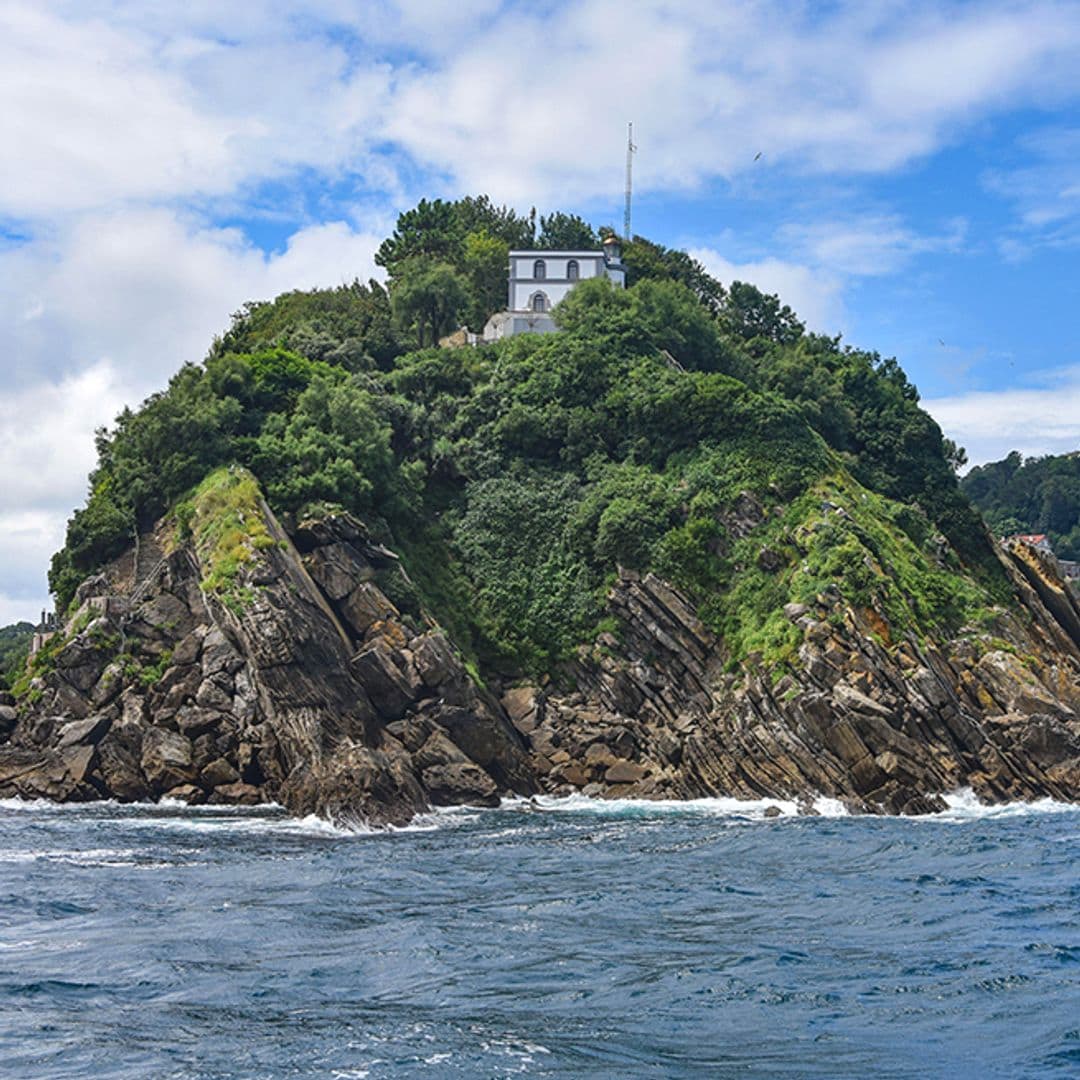Isla de Santa Clara, bahía de La Concha, San Sebastián