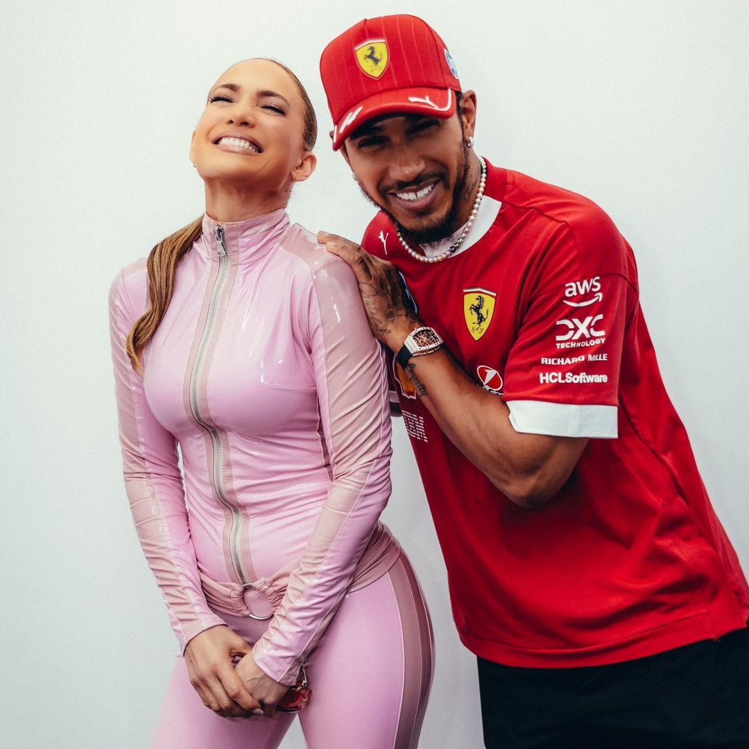 Jennifer Lopez y Lewis Hamilton