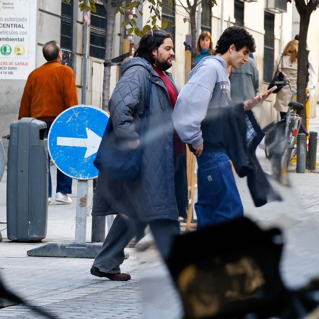 Javier Calvo, fotografiado durante las grabaciones de la película