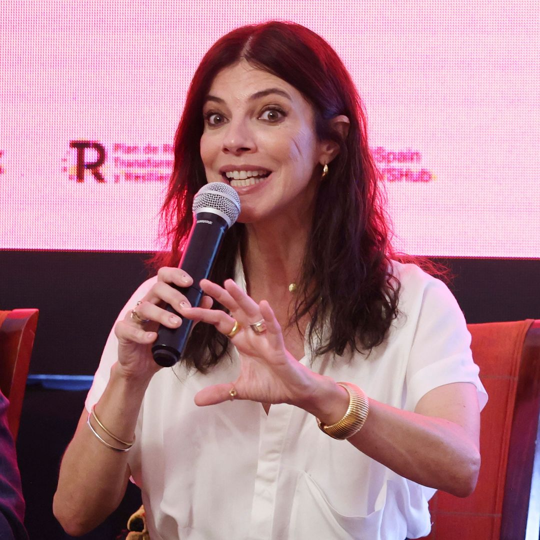 Maribel Verdú durante una rueda de prensa para promocionar la muestra de cine español en la Residencia del Embajador, el 27 de mayo de 2026 en Ciudad de México (México)