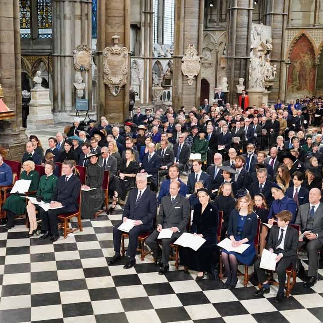 El multitudinario homenaje de Isabel II y la Familia Real británica al duque de Edimburgo que la pandemia ha retrasado un año