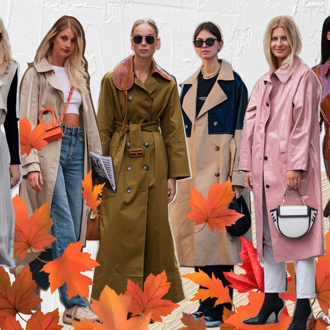 10 gabardinas de otoño que conquistarán a chicas clásicas y amantes de las tendencias