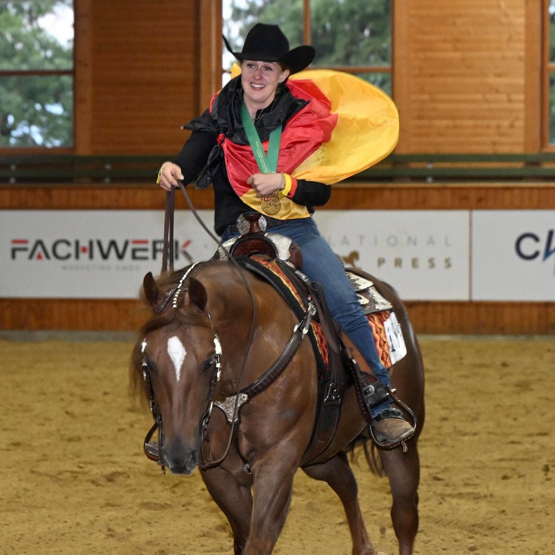 La faceta más desconocida de Gina, hija de Michael Schumacher, que se alza con el oro en reining