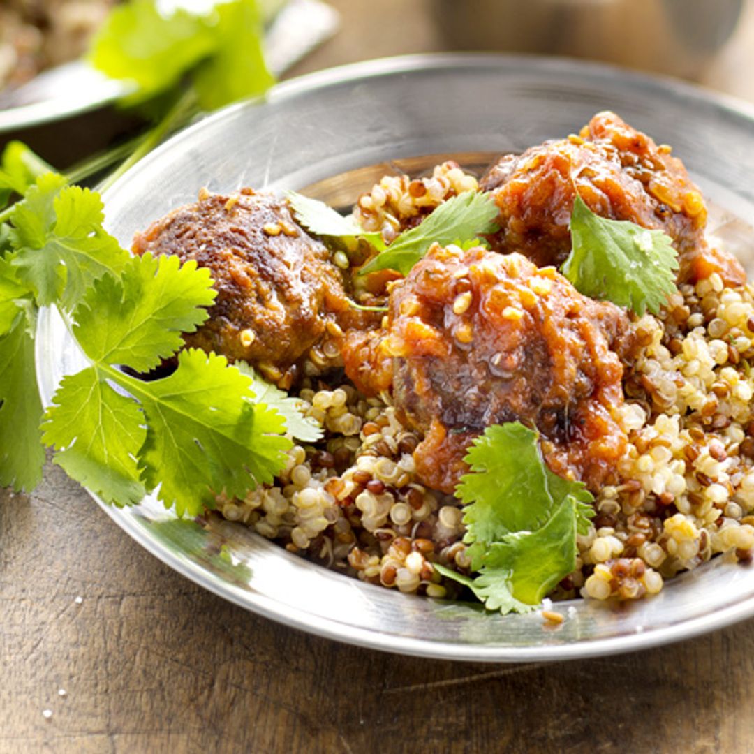 Albóndigas de ternera con ensalada de quinoa