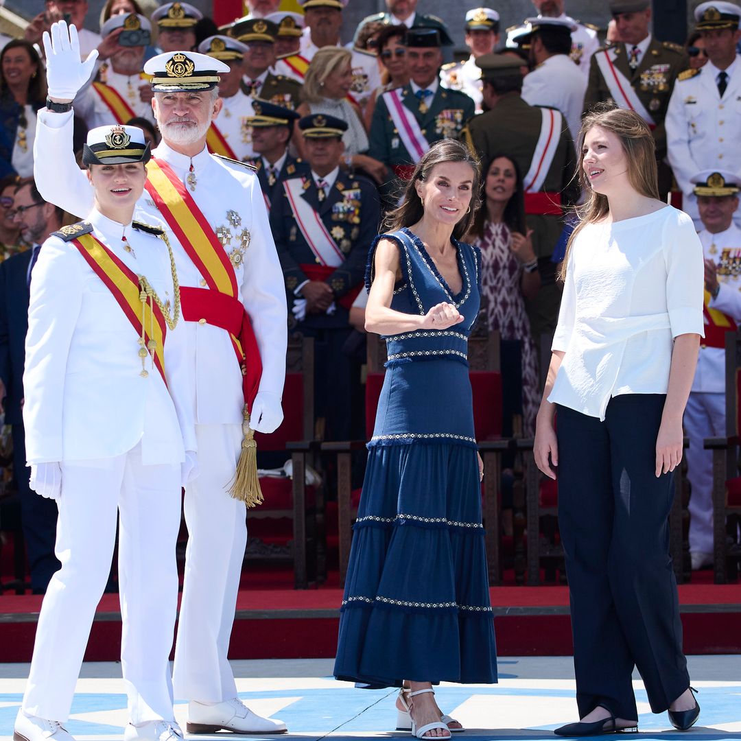El reencuentro más esperado: la infanta Sofía regresa a la Fiesta Nacional tras cuatro años sin foto conjunta
