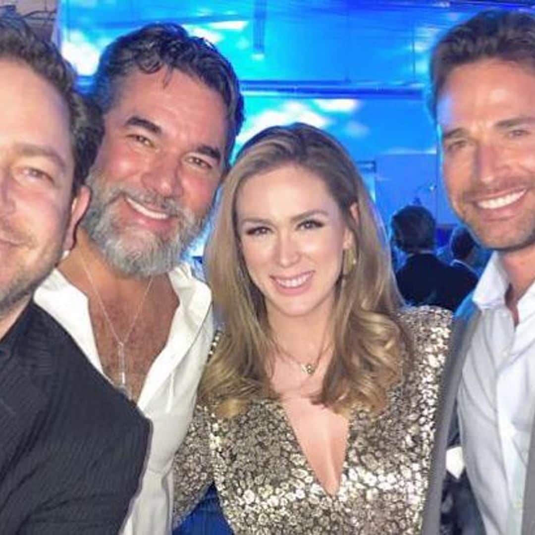 Así fue el reencuentro de Jacky Bracamontes con los galanes de ‘Rubí’ después de 16 años