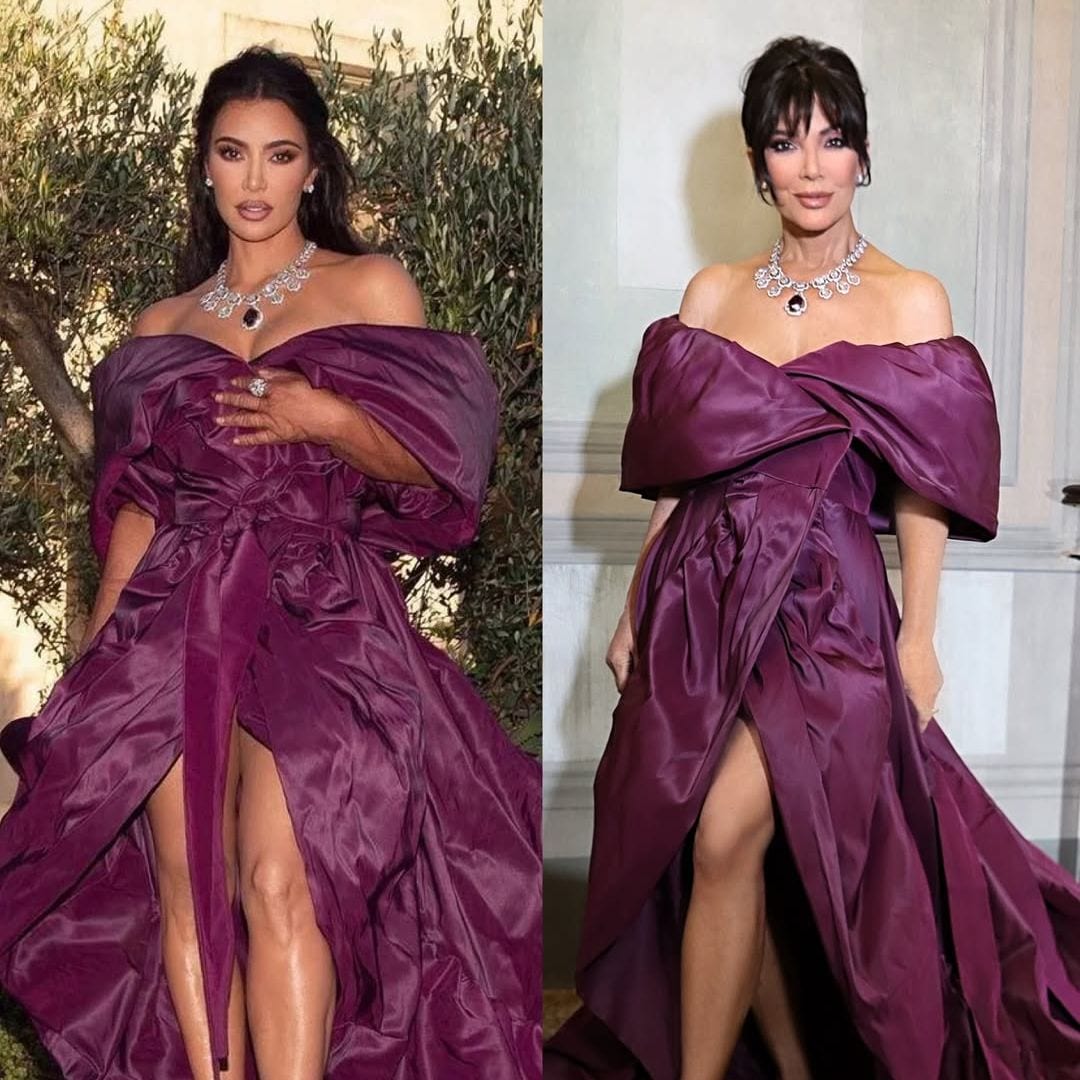 El vestido de Kris Jenner ya había sido utilizado previamente por Kim Kardashian