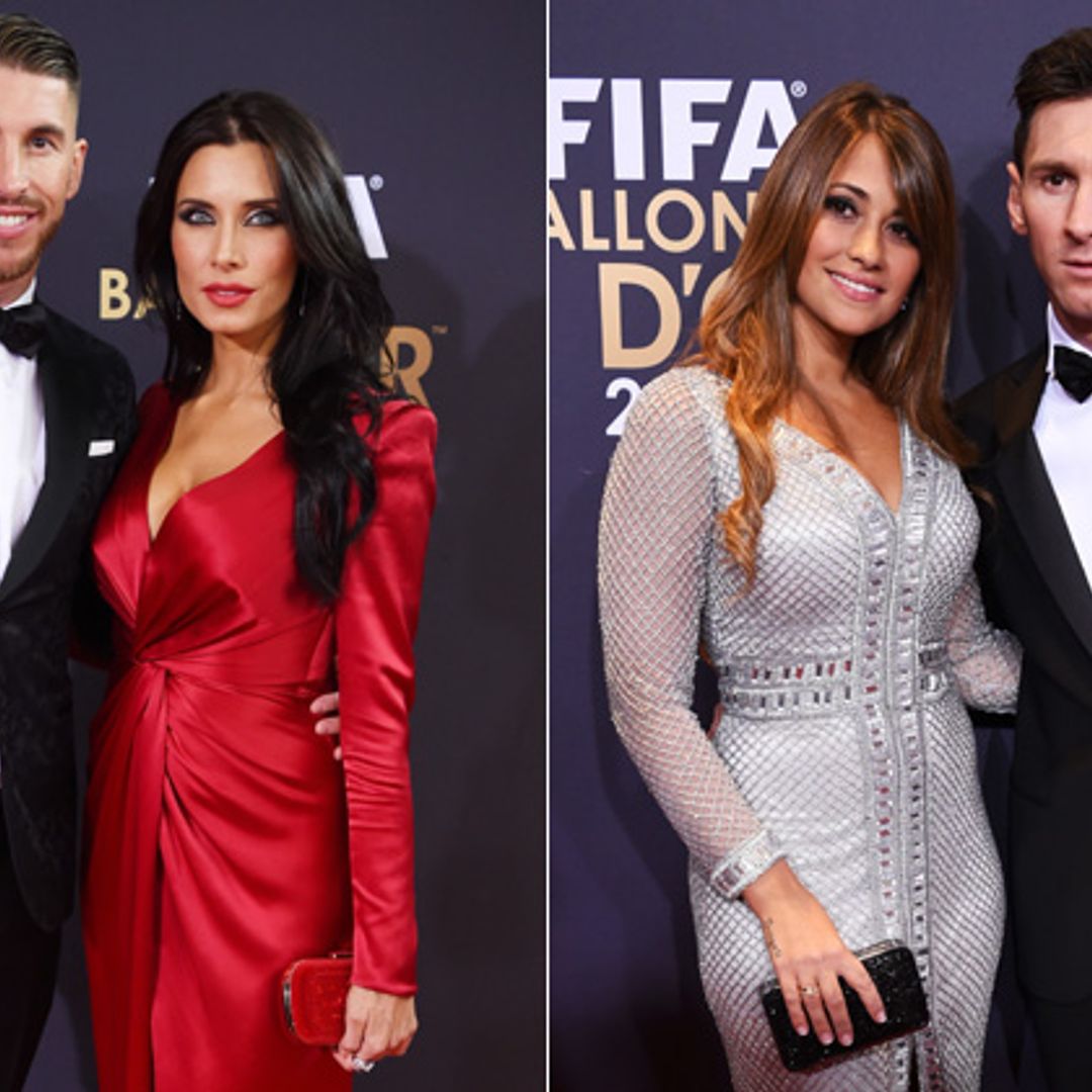 Desfile de WAG´s en la gala del Balón de Oro