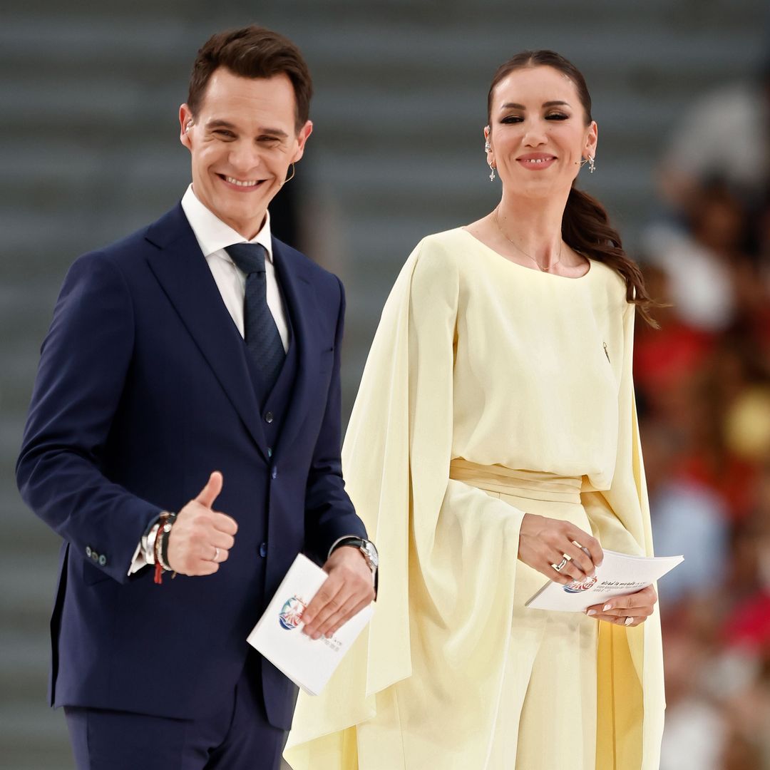 Christian Galvez y Patricia Pardo tras la visita del Papa a Madrid