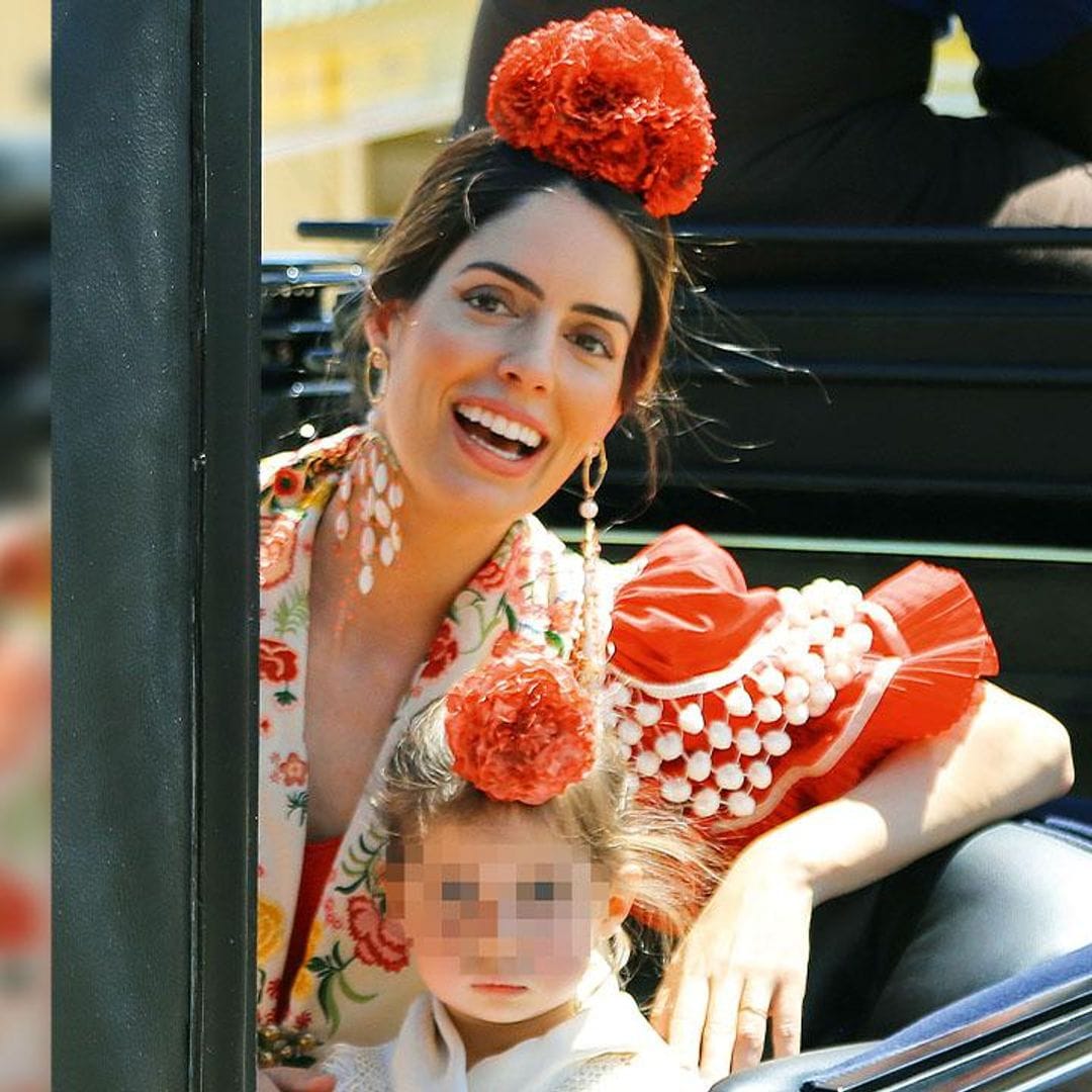 Rosario, la hija de los Duques de Huéscar, la pequeña estrella de la Feria de Sevilla