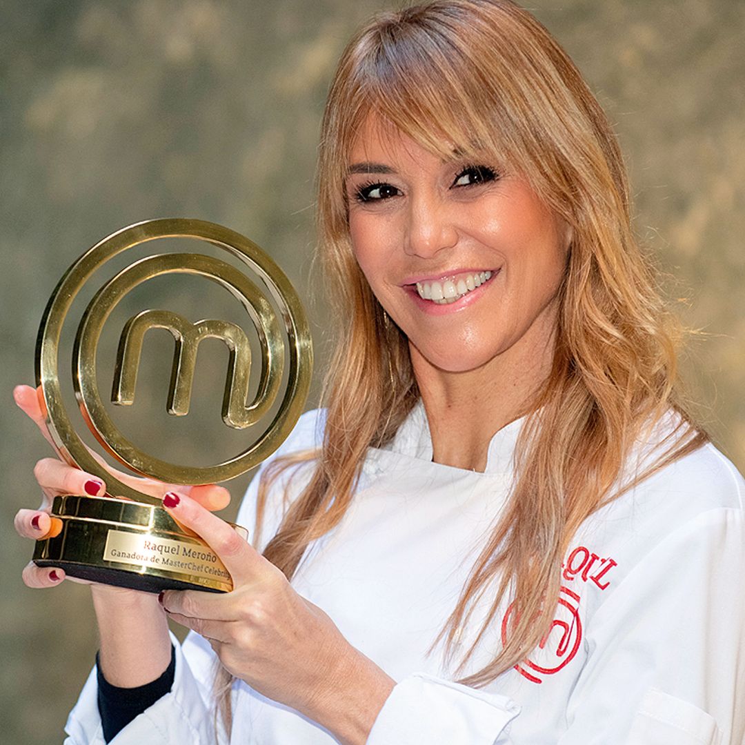 La actriz en una imágenes mientras ganó MasterChef Celebrity' 