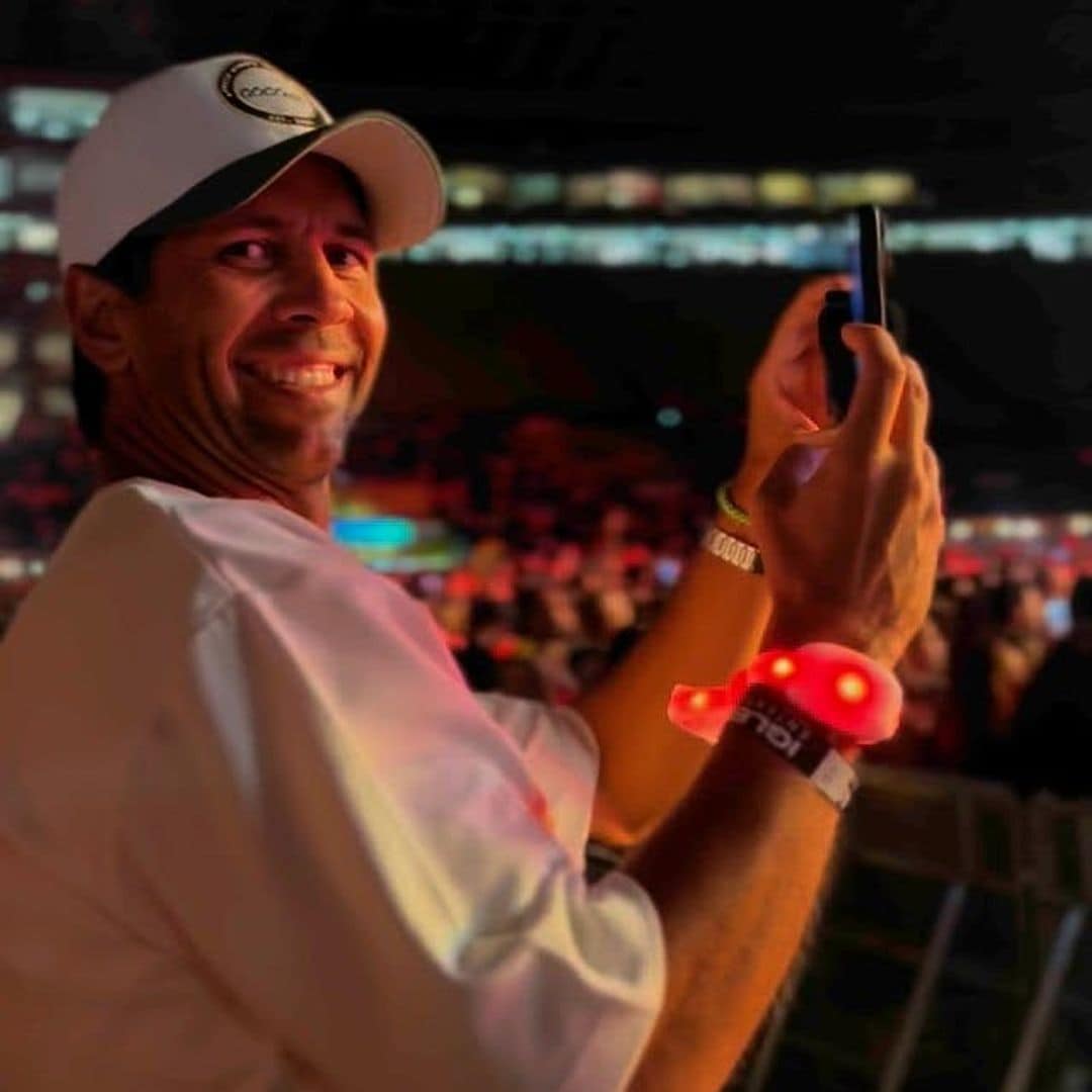 Fernando Verdasco en el concierto de Enrique Iglesias en Canarias. 5 de julio de 2025