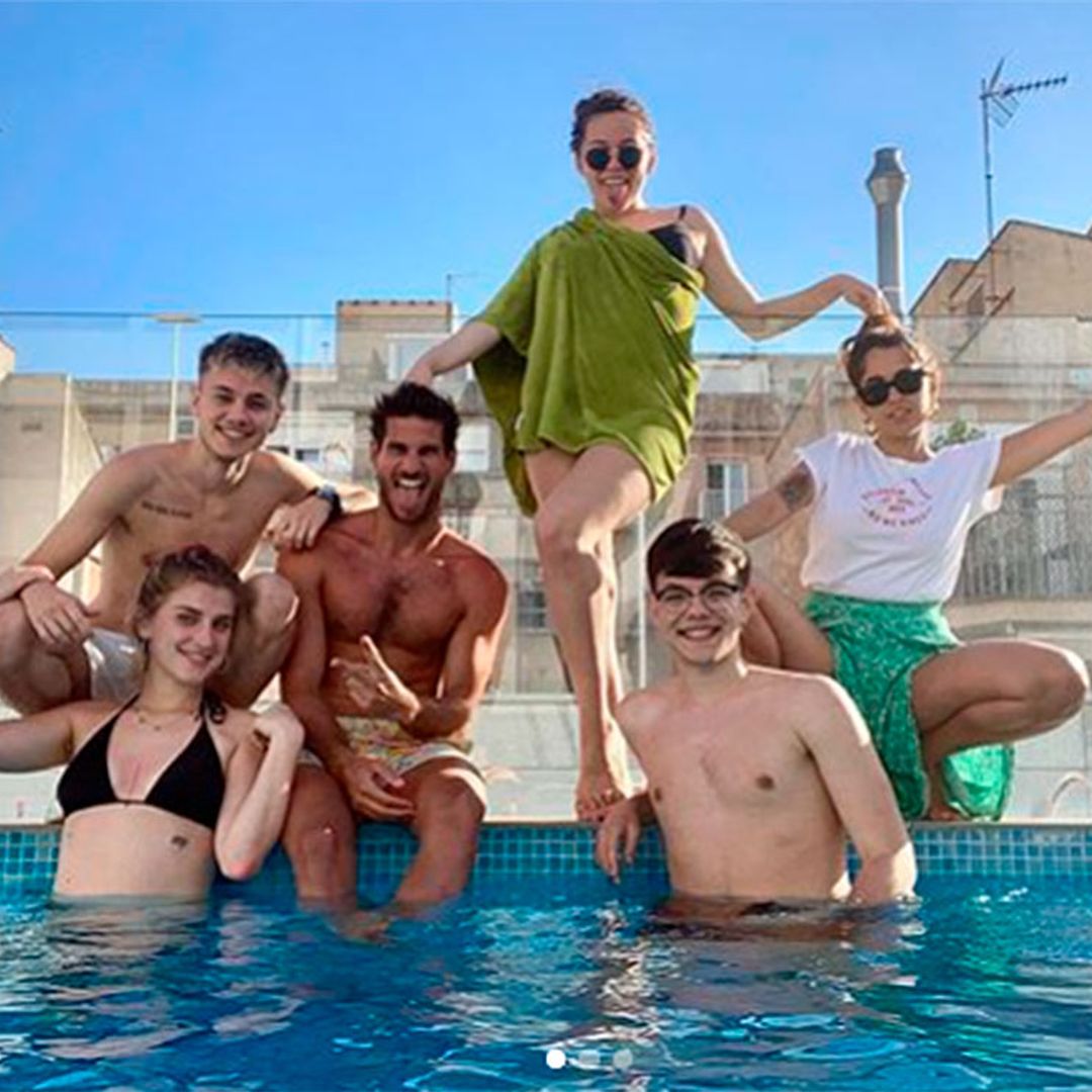 Piscina y pizza, el divertido plan de los chicos de OT 2020 con su profesor Cesc Escolà