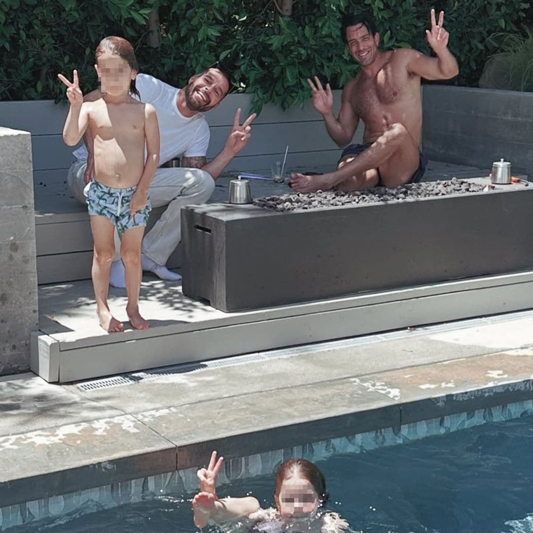 El emotivo reencuentro de Ricky Martin con sus hijos pequeños, de 6 y 5 años, después de un tiempo separados