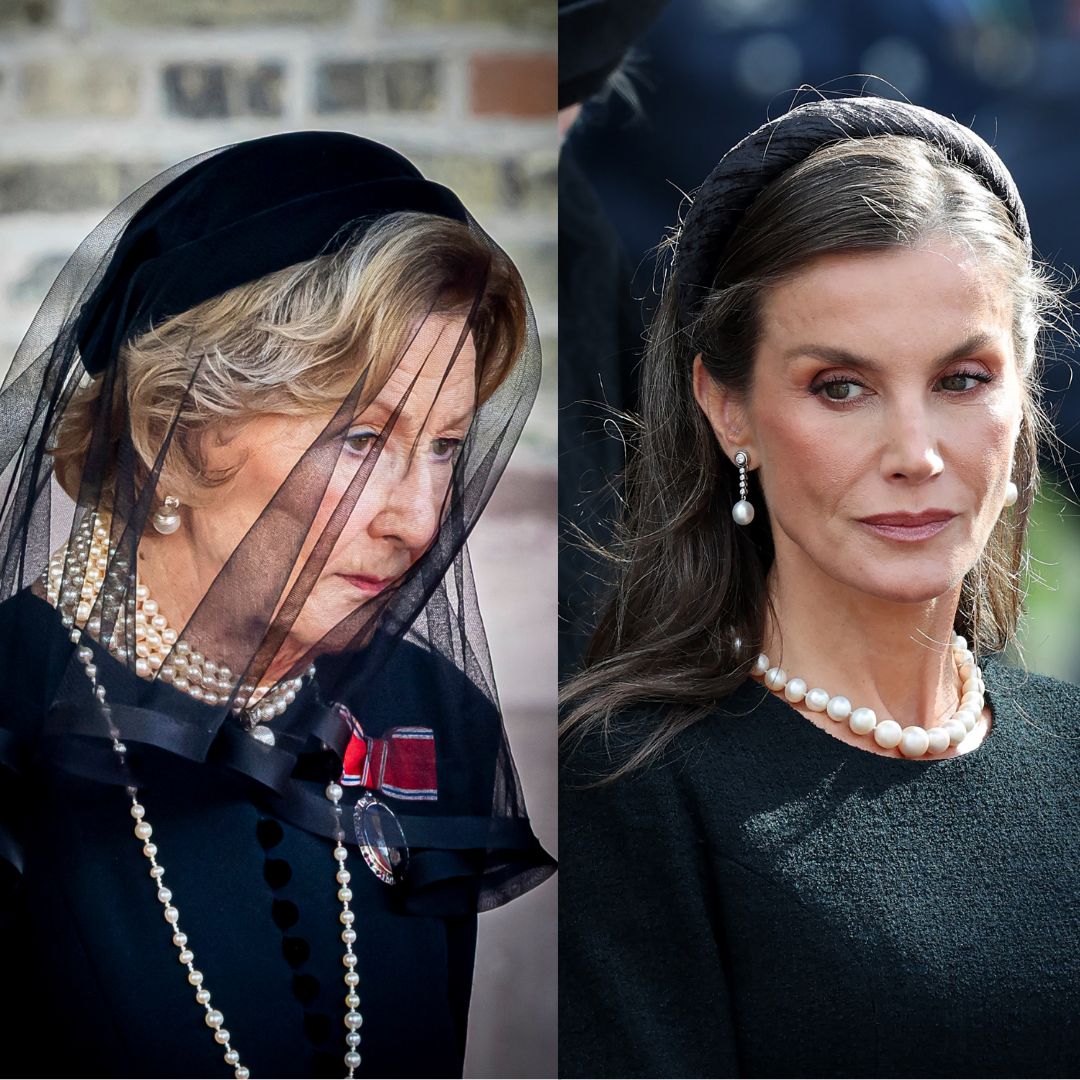 Las Reinas de Europa despliegan el joyero real en el funeral de Harald V: de las perlas de Doña Letizia al impresionante broche de diamantes de Máxima de Holanda