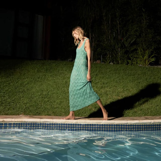 vestido crochet zara